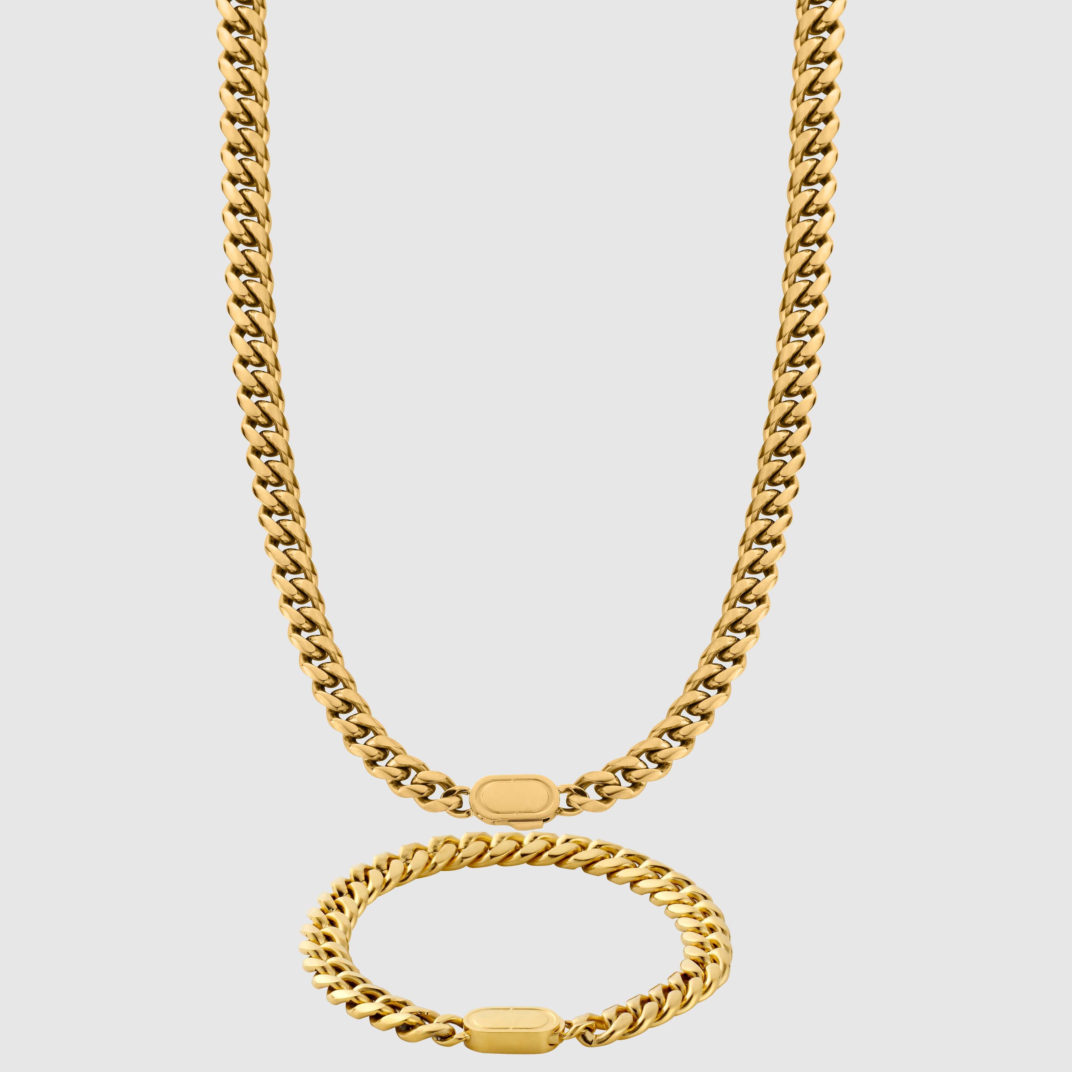 日本未入荷 CRAFTD London CUBAN 8mm SET 8MM Gold Cuban Link Chain | CRAFTD London